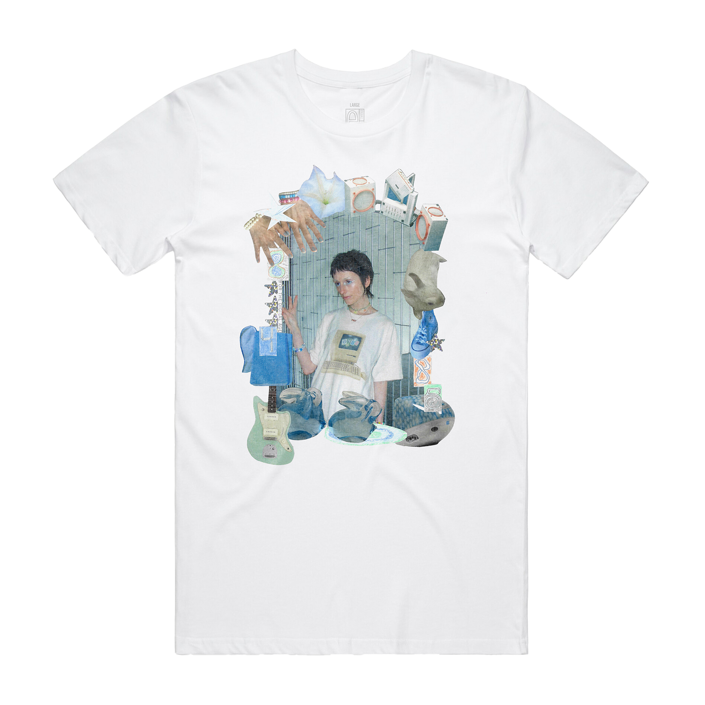 8485 blue girl tee
